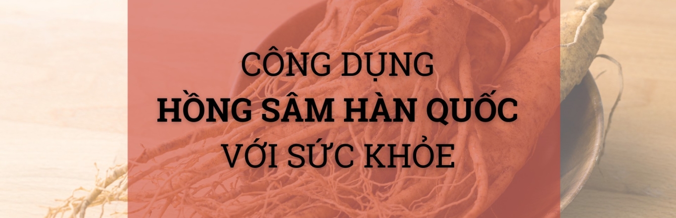 Công dụng của Hồng Sâm Hàn Quốc