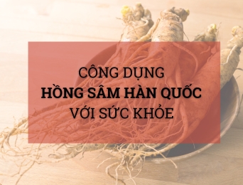 Công dụng của Hồng Sâm Hàn Quốc